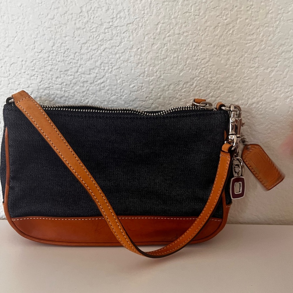 Coach Brown Leather Interior Patch Handbag